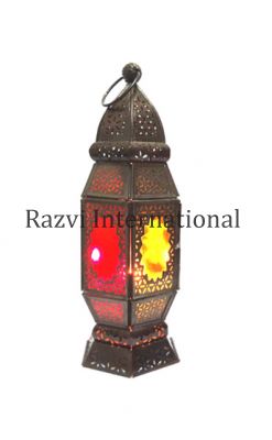 MOROCCAN LANTERN
Item Code: A 1215
Finish: Antique With Multi Color Glass
Material: Iron & Glass
Keywords: MOROCCAN LANTERN