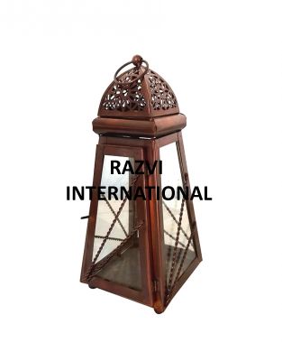 ANTIQUE LANTERN
Item Code: A 1516
Finish: Copper Antique With Clear Glass
Material: Iron & Glass
Keywords: ANTIQUE LANTERN