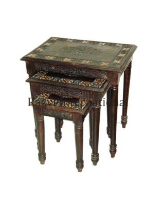 MOROCCAN NESTING TABLES
Item Code: RF 141
Finish: Green Polished
Material: Wood
Keywords: MOROCCAN NESTING TABLES
