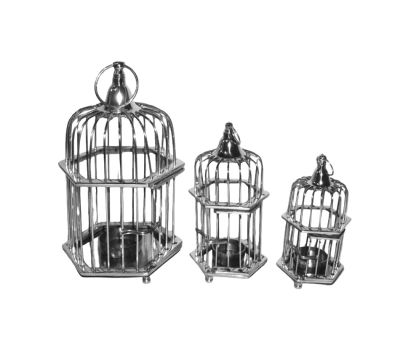 METAL BIRD CAGE FOR CANDLE
Item Code: A 582
Finish: Nickel
Material: Steel & Brass
Keywords: METAL BIRD CAGE FOR CANDLE
